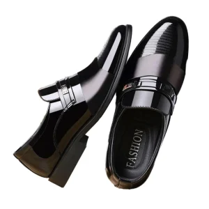 Casual Fashion Sneakers Office Walking Loafers Oxford Leather Dress Shoes New Comfort Men’s Business for Man PU