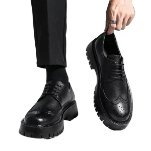 Casual Leather Shoes For Men Business Platform