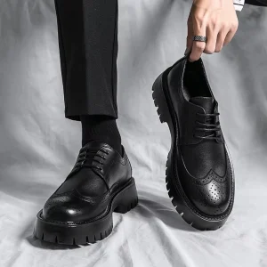 Casual Leather Shoes for Men, Business Platform