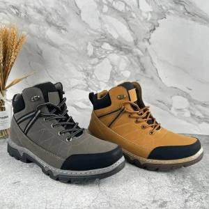 Casual Men Boots High top PU Leather Work Boots Autumn and Winter New Style Men Boots