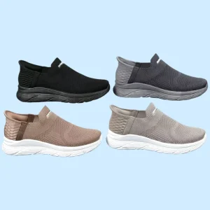 Casual Men’s Athletic Sneakers Slip On Breathable Mesh Lightweight Cushioned Fashion Trend Running Shoes for Spring