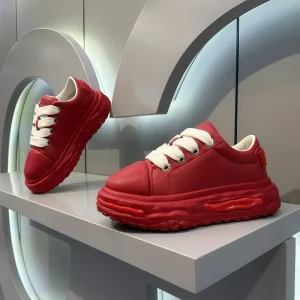 Casual Men’s Sneakers Board Shoes Lace-Up Breathable Height Increased Flat Platform EVA