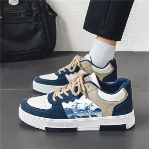 Casual Sneakers Breathable Campus Style Height-Enhancing Men’s Casual Sneakers for Daily Commute