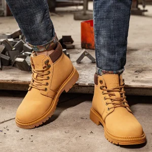 Ce Approved Steel Toe Men’s Outdoor Anti Slip Breathable Protective Work Shoes Boots Puncture Proof Safety