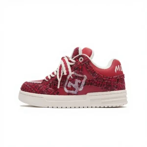 Celebration Snake Year Limited Edition Original Designer Bread Shoes Men’s Trendy Lace-Up Red Unisex Skate Shoes