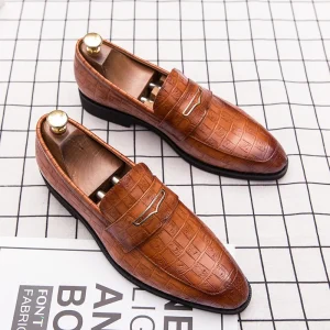 Chaussures En Cuir Factory Price Luxury New Stylish Handmade Artificial Leather Men’s Oxford Dress Shoes Loafers