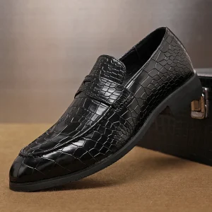 Chaussures En Cuir Men’s Walking Style Luxury Handmade Genuine Leather Men’s Oxford Dress Shoes Business Loafers