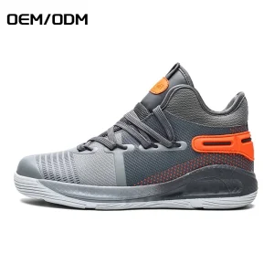 China Factory’s Custom Logo Men’s Athletic Sneakers Anti-Slip Rubber Mesh EVA Insoles Spring Autumn Summer Winter Basketball