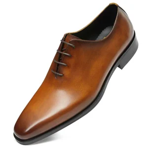China Leather Mens Shoes Official Chaussures Hommes Handcrafted Authentic Shoes for Men Custom Mens Leather Shoes