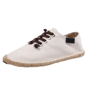 Chinese Style Men’s Breathable Casual Canvas Shoes Retro Style Spring Summer Linen Cotton Slip On