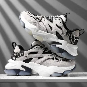 Chunky Casual Lace Up Sneakers Men’s Walking Shoes