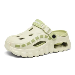 Chunky Design Air Men’s Clogs Thick Sole Soft Slip On Summer Shoes Sandals 38-45 Light Weight Garden Shoes
