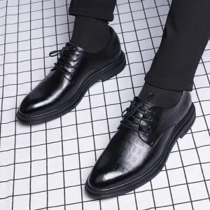 Classic Fashion Genuine Cow Leather Oxfords Men’s Business Formal Shoes Men’s Oxford Dress Shoes