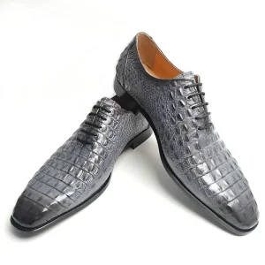 Classic Men’s Dress Shoes Hand-painted Italian Formal Business Cowhide Genuine Leather Wedding Shoes