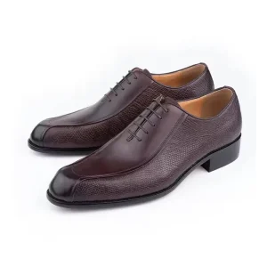 Classic Men’s Dress Shoes Handmade Genuine Leather Lace Up for Wedding Party Business Office