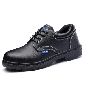Classic Styles Men’s Comfortable Breathable Anti Smash Anti Puncture Work Shoes Labor Protection Leather Safety Shoes