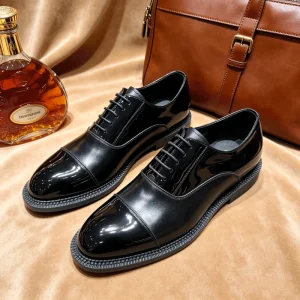 Classic Tuxedo Shoes for Men Black Mirror Shine Leather Oxfords Gentleman Formal Wedding Dress Shoes New