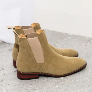 Classical Fashion High Quality Outdoor Boots Pure Color Big Size Comfort Men’s Chelsea Boots Leather