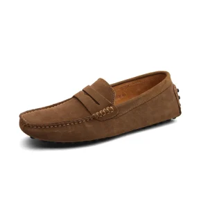 Classical Men’s Moccasin Leisure Shoes with Classy Pure Genuine Leather Men’s Loafers Casual Shoes for Formal Party Driving