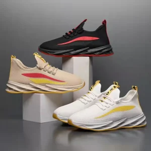 Comfortable Breathable Light Weight Men’s Running Shoes Fashion Casual Sports Summer Autumn Plastic Outsole