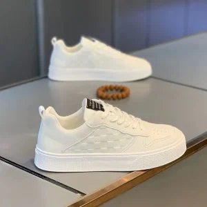 Comfortable Fashion Sports Men’s Knit Shoes Breathable Mesh Lining Trendy Athletic Casual Running Shoes