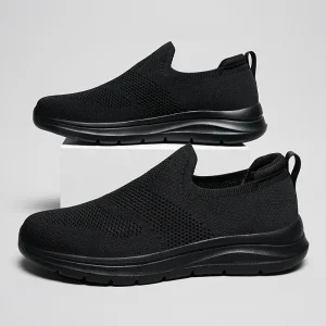 Comfortable Lightweight Mesh Upper Casual Walking Sneakers with EVA Midsole Slip On Closure Cushioning & Massage Features