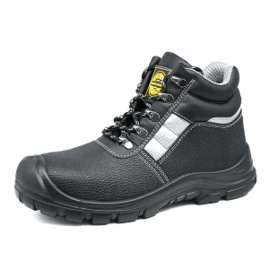 Comfortable Men’s Safety Shoes Anti puncture High Top Boots Factory Winter Steel Toe Anti static Leather Upper Work Footwear