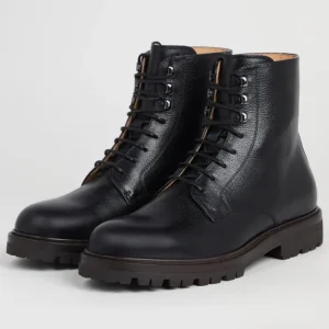 Cow Leather Lace Up Ankle Boots for Men Fashion Dress Shoes Anti Slip for Autumn Winter Summer
