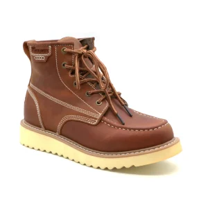 Crazy Horse Leather Waterproof Protective Construction Non slip Comfortable Durable Work Boots Safety Shoes for Men
