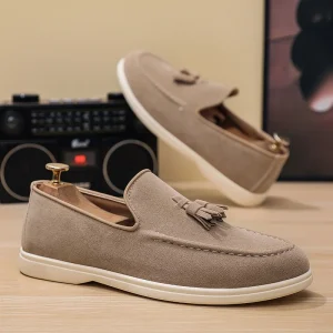 Cross Border Bestseller Breathable Anti Slip Tassel Fashionable Sporty Men’s Loafers Slip On Moccasins Flat Casual Sneakers