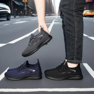 Cross Border Dropshipping Spring Men’s Casual Shoes Polyurethane for Breathable Mesh Durable Comfortable Shoes
