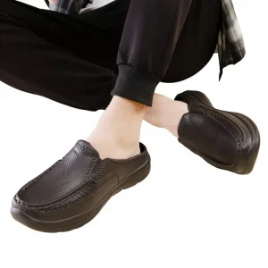 Cross border Explosions Summer New EVA Toe Slip On Casual Baotou Drag Fashion Large Size Men’s Shoes X21 Model 46 Lazy One