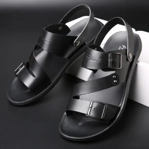 Cross border Large Size Men’s Casual Beach Sandals slippers Breathable Summer Dual purpose Outdoor Stock