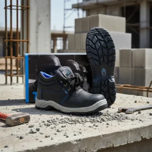 Cross-border Men Leather Labor Protection Shoes Steel Toe Cap Non-slip Anti-smash Anti-puncture Lightweight Safety Shoes