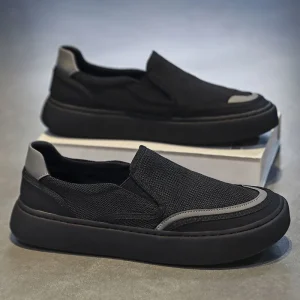 Cross border Men’s Skateboard Shoes SF-868 Model Summer Breathable Lightweight Casual Canvas Sleeve Closure