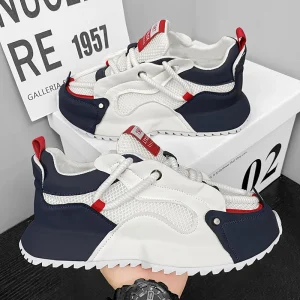 Cross border Plus Size Men’s Shoes Summer Breathable Mesh Casual Sports Shoes Trendy Versatile Dad Shoes For Men