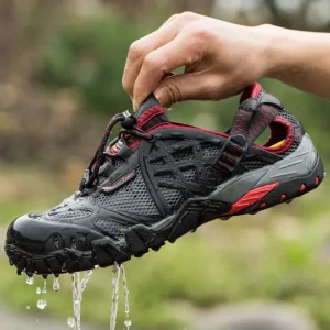 Cross border Quick Dry Breathable Mesh Wading Shoes Men Women Summer Hiking Trekking Camping Travel Water Shoes Non Slip Rubber