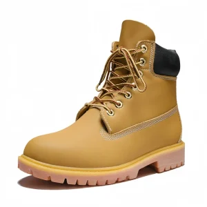 Custom 6 Inch Lace Up Boot Leather Safety Shoes Men’s Waterproof Ankle Boot Made in China