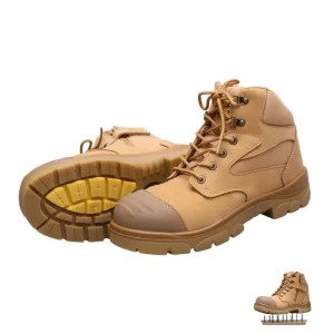 Custom Anti Vibration Waterproof Men’s Steel Toe Work Boots Safety Shoes for Outdoor Construction Worker