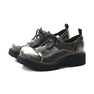 Custom Big Toe Cap British Large Size Leather Derby Shoes for Men and Women