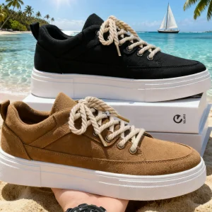 Custom Fashion Trendy Men’s Lightweight Comfortable Breathable Running and Walking Shoes with Canvas Upper Soft Rubber Sole