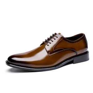 Custom Genuine Leather Office Formal Shoes Wedding Oxfords Men’s Dress Shoes