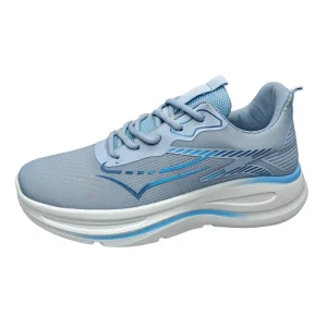 Custom Lace-up Men’s Shoes with Rubber Print Pattern Lightweight Breathable Mesh Lining All Seasons Fashion Trend Walking Shoes