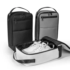 Custom Logo Golf Shoe Bag Unisex Nylon Large Capacity Portable Zipper Sports Shoe Storage Bag