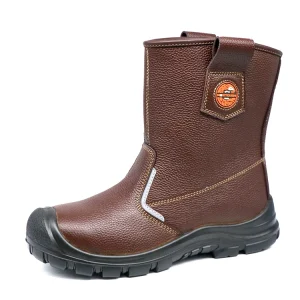 Custom Logo Heavy Industry Safety Shoes Anti Impact Anti Slip Men Steel Toe Anti static PU/PU Outsole Work Boots