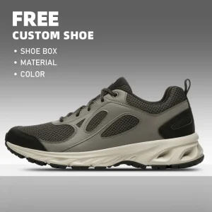 Custom Logo Men’s White Running Sneakers Winter Genuine Leather Lining Anti-Slip Walking Shoes