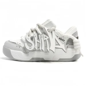 Custom Logo New Trendy Men’s Chunky Platform Skate Shoes Men Designer Casual Sneakers