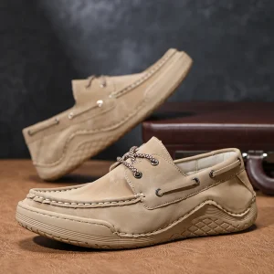 Custom Logo Outdoor Fashion Mesh Suede Flat Sandals Casual Shoes Men’s PU Leather Running Sneakers for Men Sports