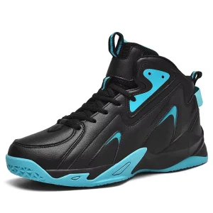 Custom Logo Professional Men’s Outdoor Sports Sneakers High Top Leather Basketball Shoes Big Size US 15 16 Winter Summer