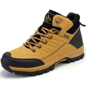 Custom Logo Winter Men’s Waterproof Hiking Shoes New Outdoor Snow Boots for Men